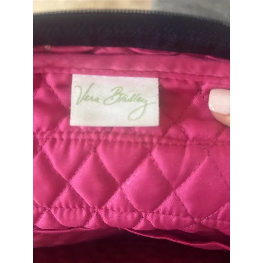 Vera Bradley Petal Paisley Backpack Small Navy Pink Green Cute